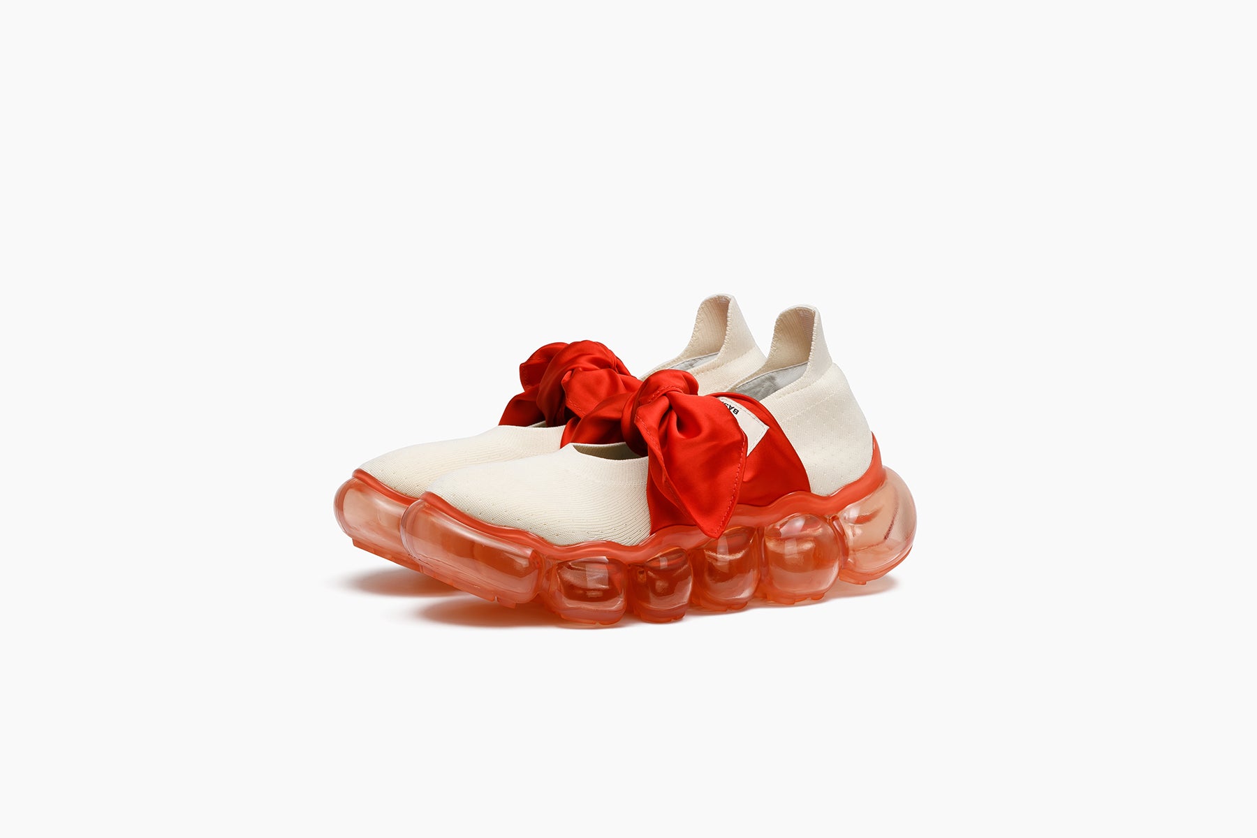 JEWELRY HANKIE PUMPS - CREAM AMBER / ORANGE (ジュエリー ハンキー