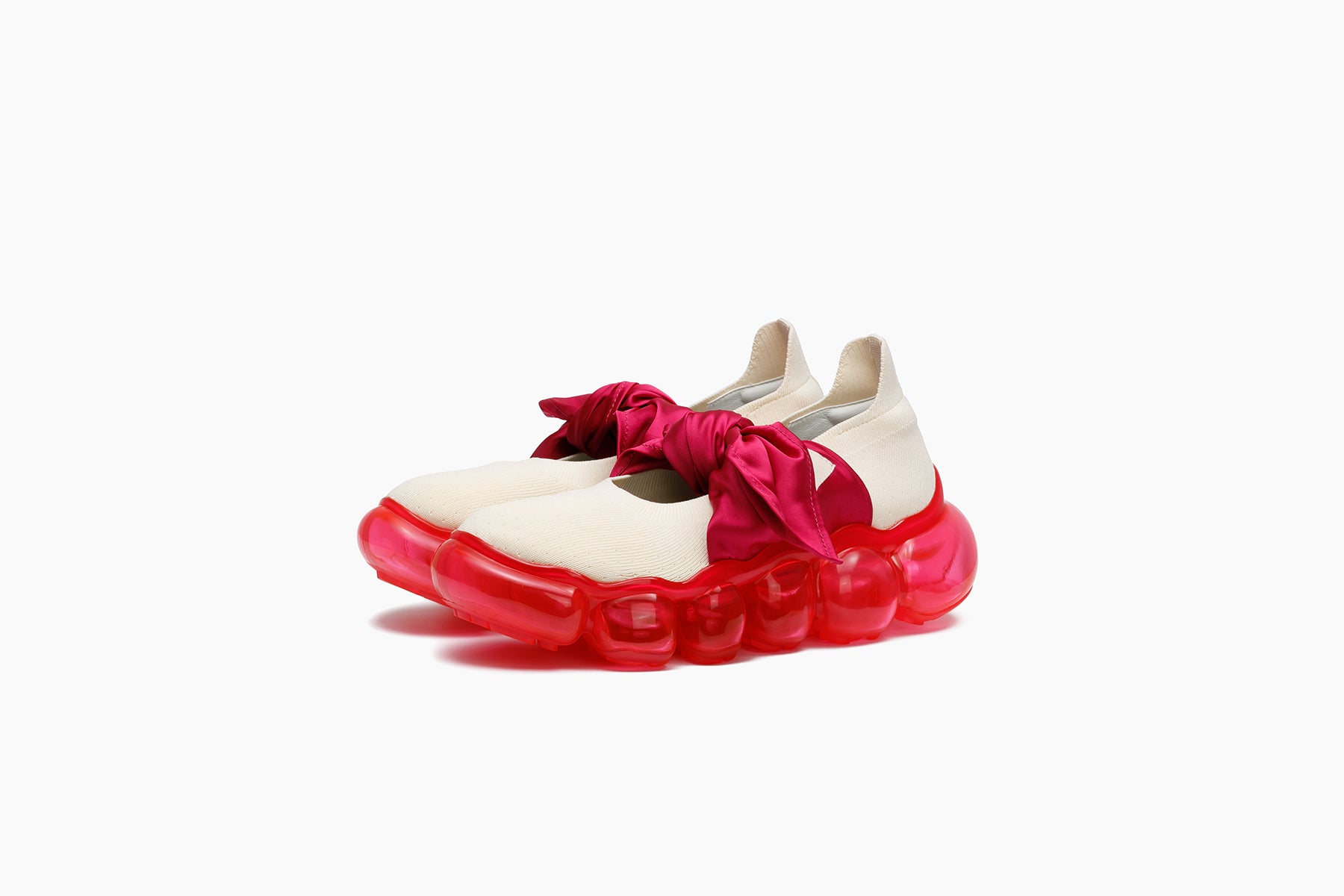 JEWELRY HANKIE PUMPS - CREAM ROSE / PINK (ジュエリー ハンキー