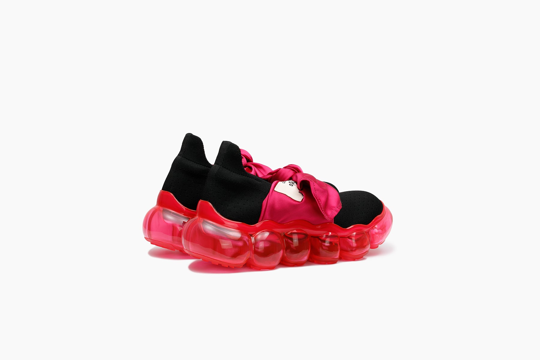 JEWELRY HANKIE PUMPS - BLACK ROSE / PINK (ジュエリー ハンキー