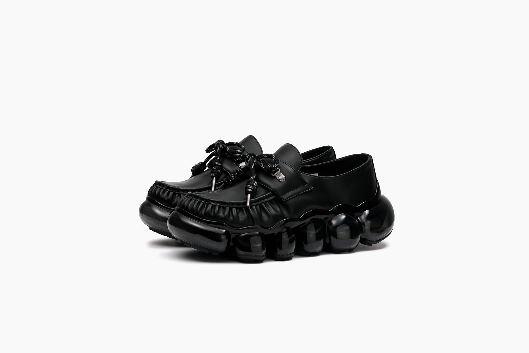 【おれさん専用】grounds 26 JEWELRY LOAFER 黒 JEWELRY LOAFER SHOELACE - BLACK / BLACK (ジュエリー ローファー