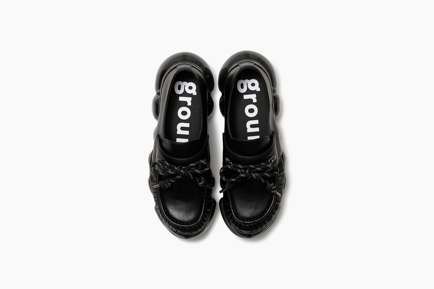 JEWELRY LOAFER SHOELACE - BLACK / BLACK (ジュエリー ローファー