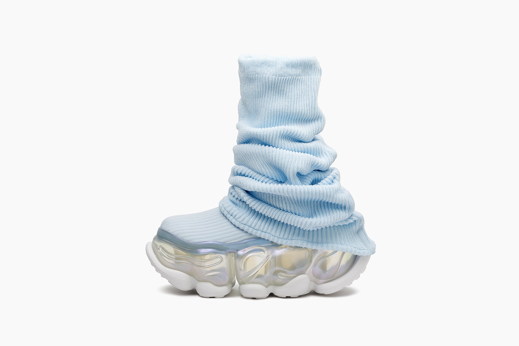 SKYSCRAPER LOOSE SOCKS KNIT - LIGHT BLUE / AURORA (スカイ