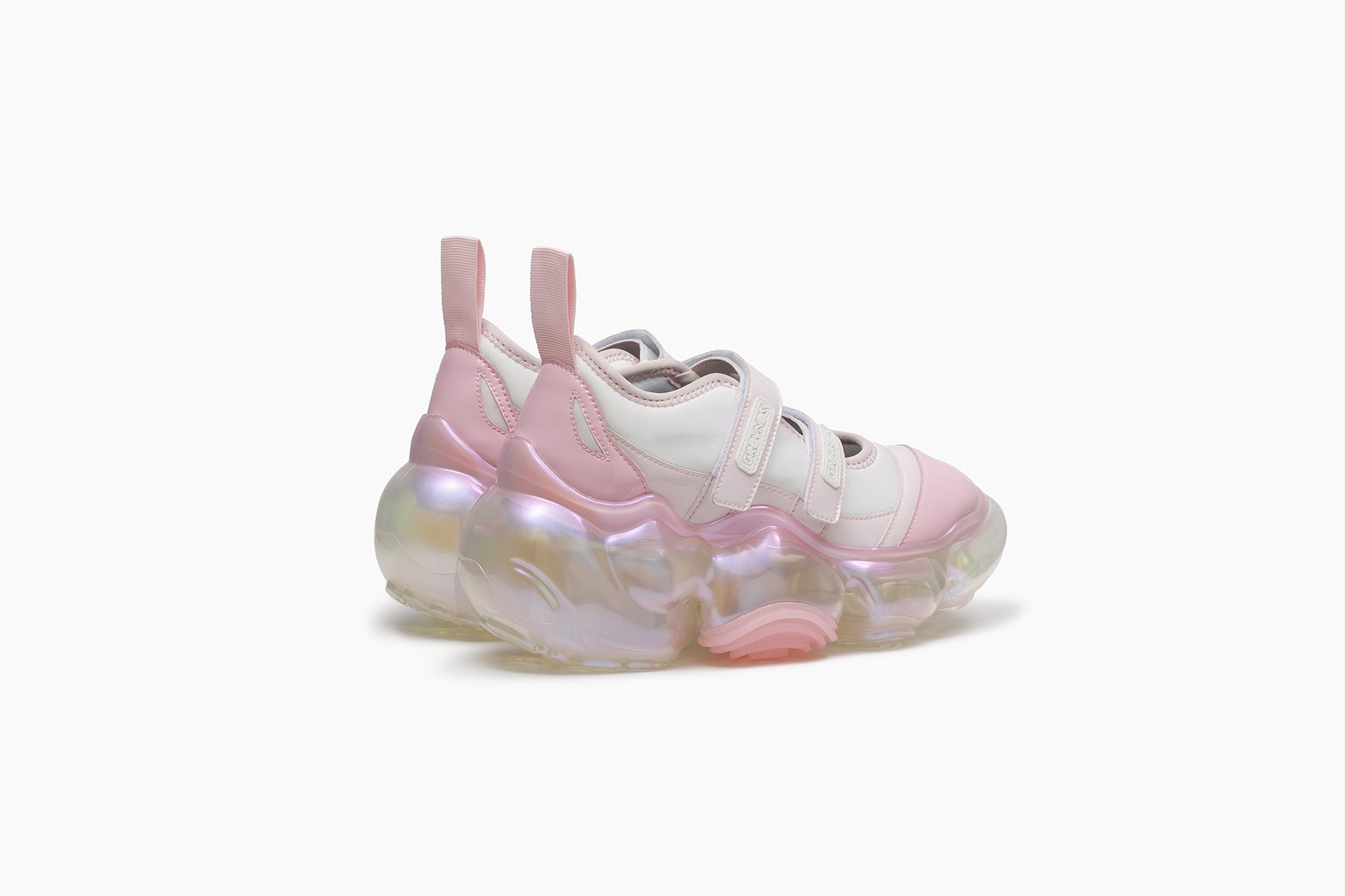 MOOPIE MARY JANE DOUBLE - WHITE PINK / CLEAR AURORA (ムーピー