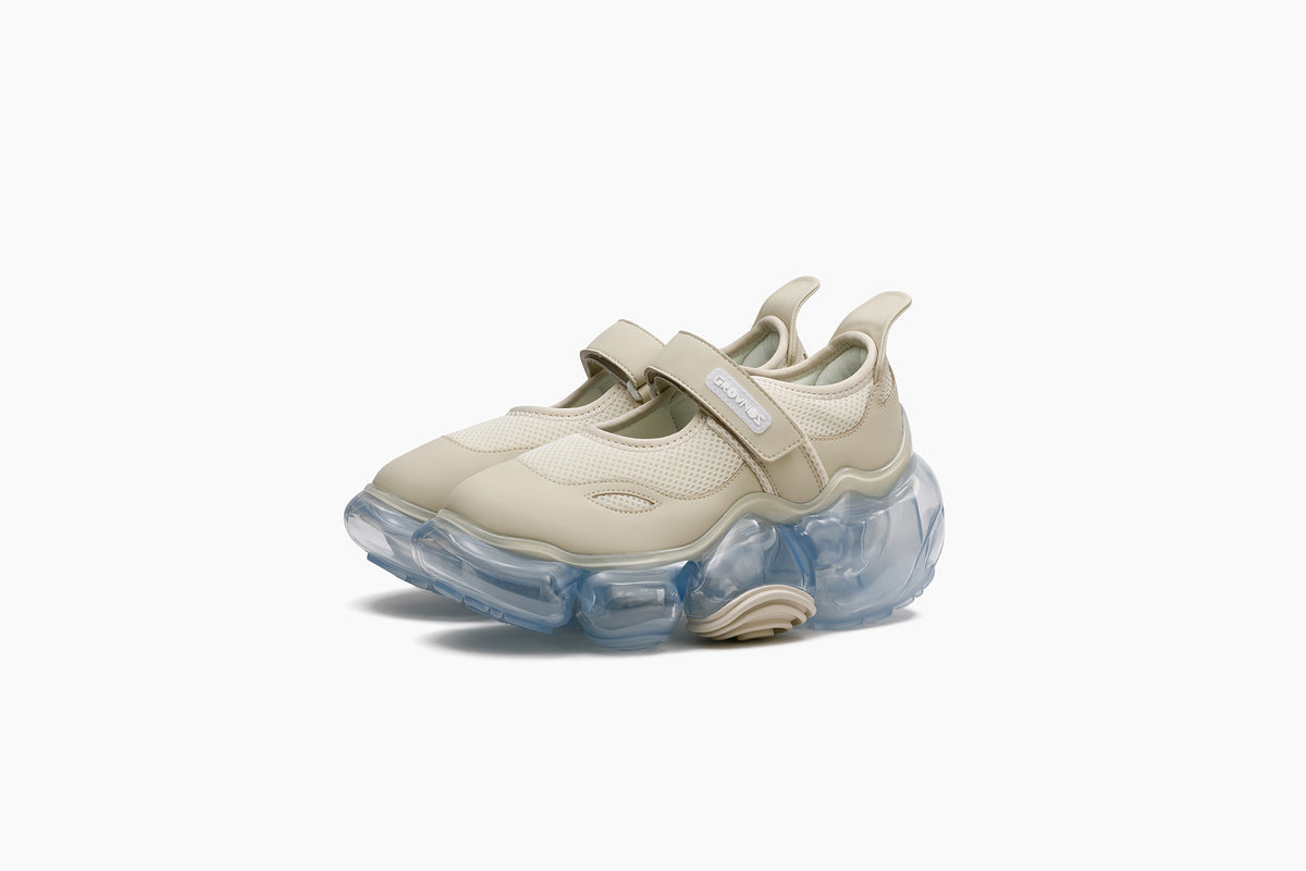 grounds MOOPIE MARY JANE CREAM NUDE / ICE GRAY