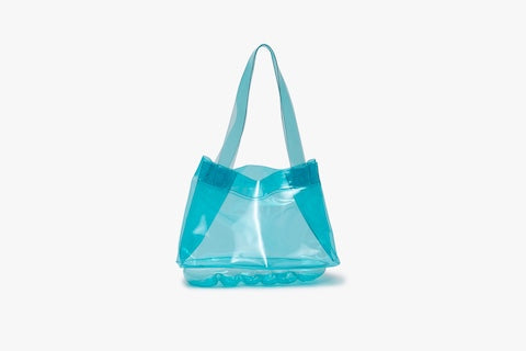 grounds CLEAR TOTE BAG BLUE-side