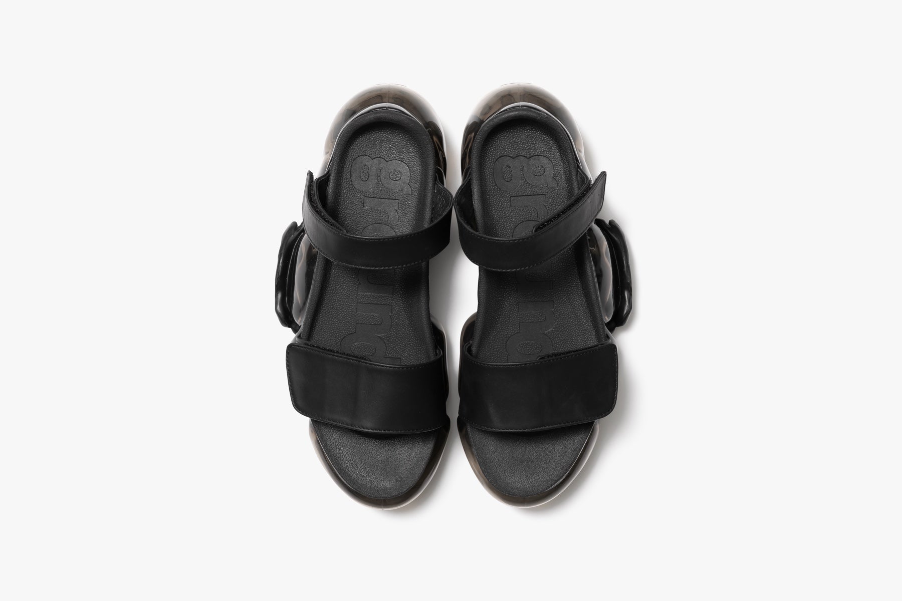 grounds MOOPIE LEATHER SANDAL BLACK / BLACK