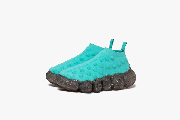 grounds JEWELRY x BERNHARD WILLHELM 09|low trainer with mohawk / POOL TURQUOISE