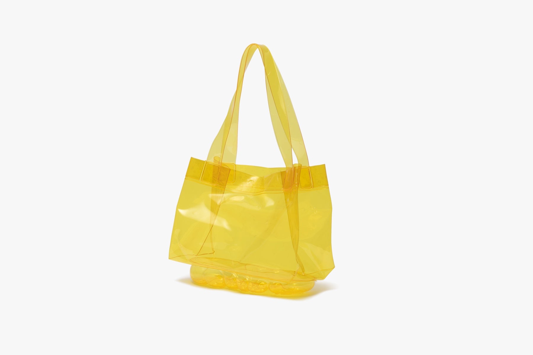 grounds CLEAR TOTE BAG YELLOW