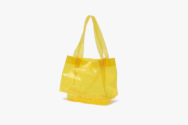 grounds CLEAR TOTE BAG YELLOW
