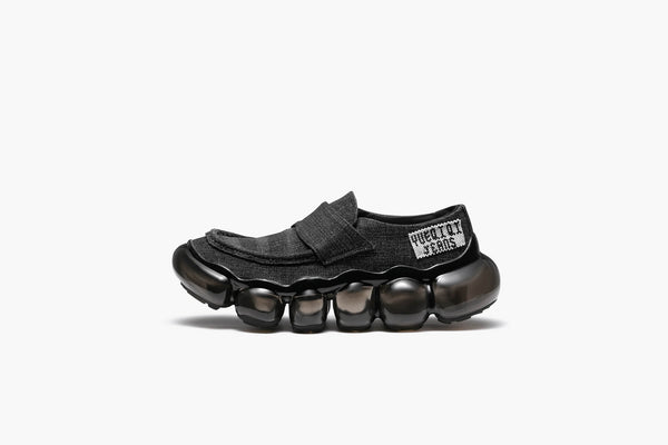 grounds JEWELRY x YUEQI QI 01 - recycled denim loafer / BLACK
