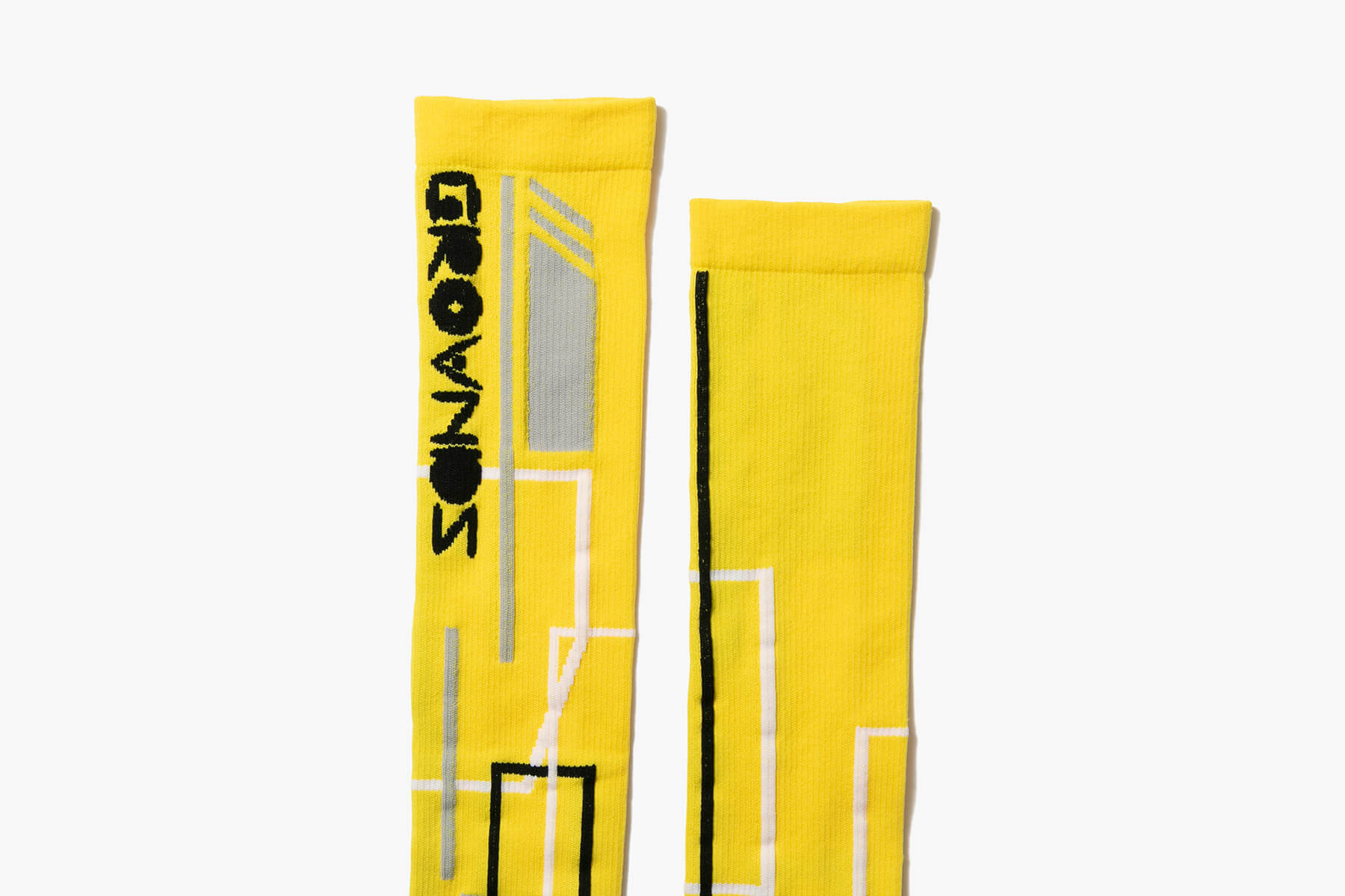 grounds OVER KNEE SOCKS - YELLOW