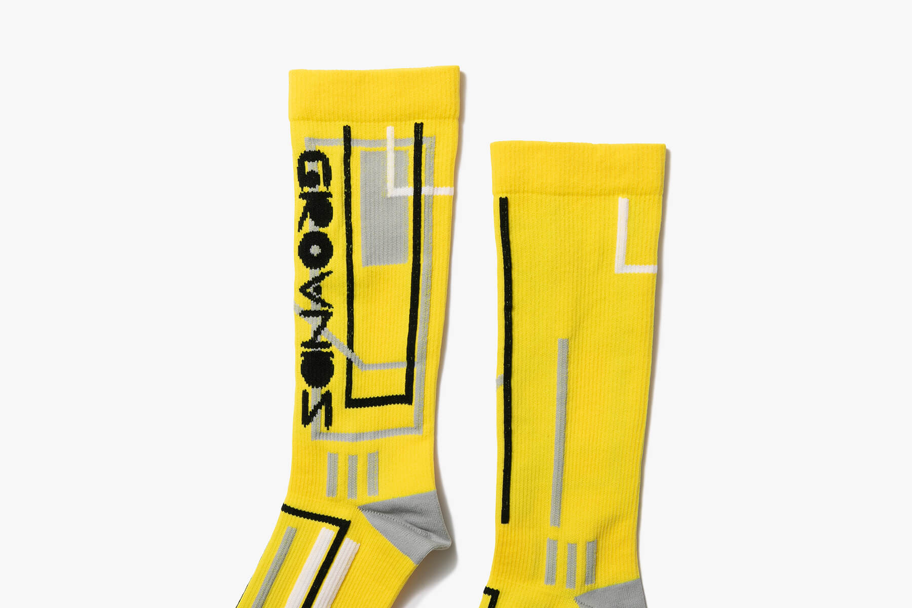 grounds HIGH CUT SOCKS - YELLOW