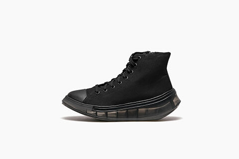 grounds VORTEX HIGH CUT BLACK CANVAS ZIP / BLACK-side